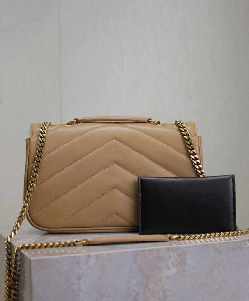 Saint Laurent Loulou Small In Matelasse Lambskin